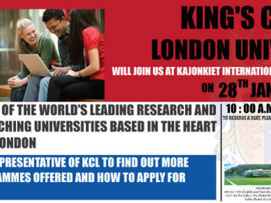 Mark the date: King’s College London coming to Phuket on January 28