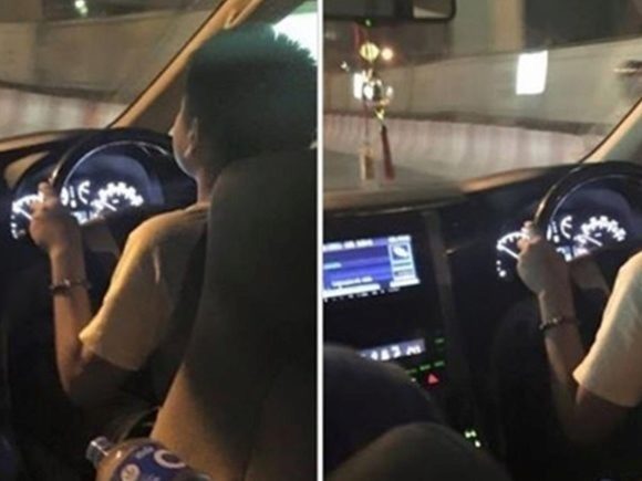 Bangkok dad shows off baby driver on Facebook