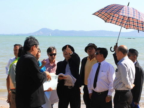 Court officials inspect property development in Phuket