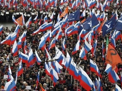 50,000 March in Moscow in Honour of Slain Opposition Leader