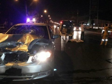 Man killed in Phuket road collision on Thepkasattri Rd