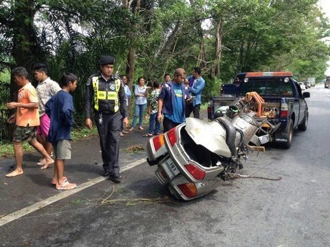 Phuket big biker rider dies in crash on way to Goldwing Cup