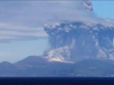 Japanese volcano explodes into life: VIDEO