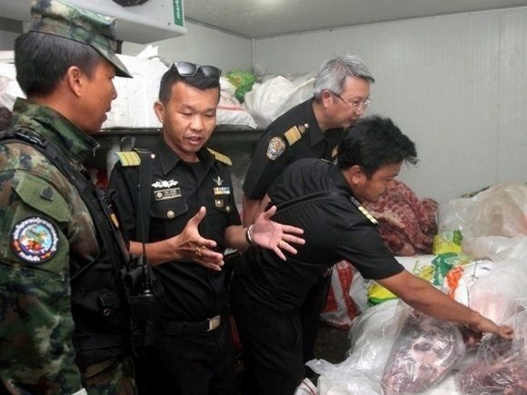 Tons of meat seized in Phuket beef smuggler raid