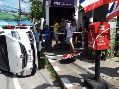 Lucky escape for Phuket motorcyclist